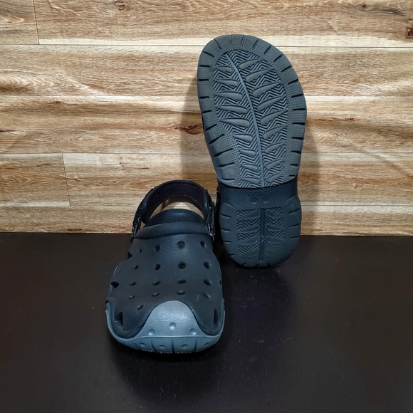 Crocs Swiftwater Black Clog Shoes Men's Size 9 - Picture 8 of 10